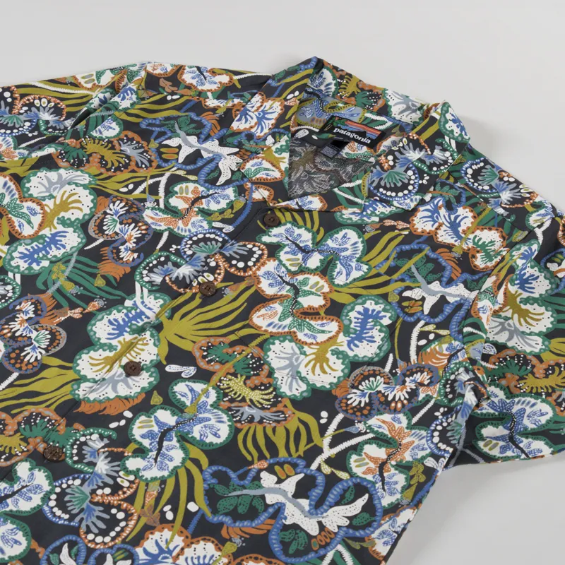 Patagonia Tidal Threads Camp Shirt Undersea Ink Black-1