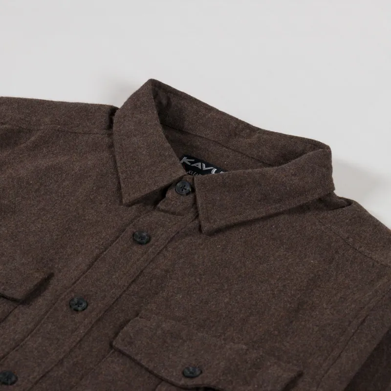 Kavu Trappers Peak Shirt Dark Roast-4