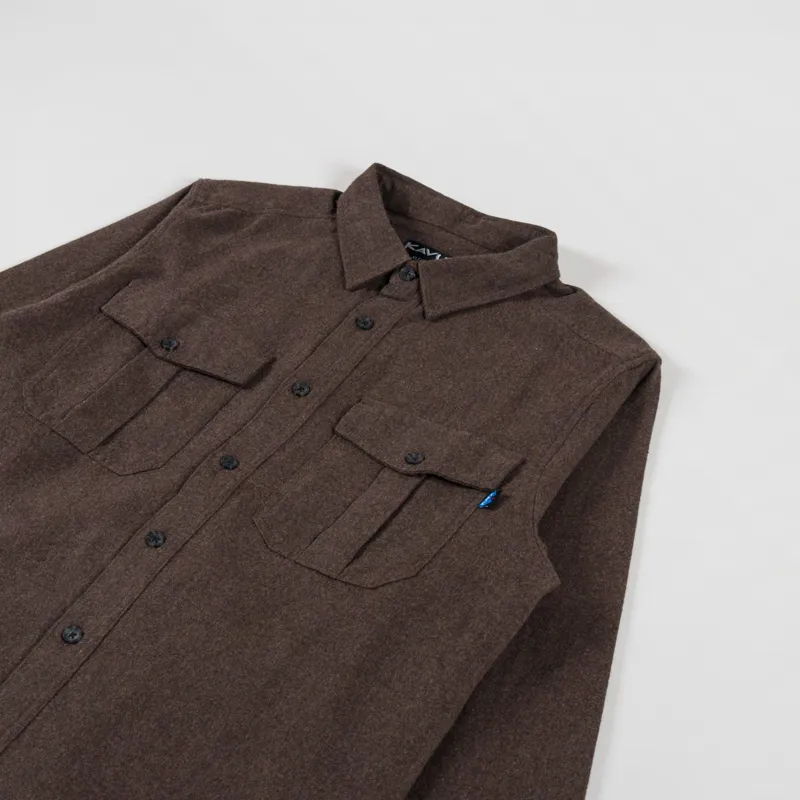 Kavu Trappers Peak Shirt Dark Roast-2