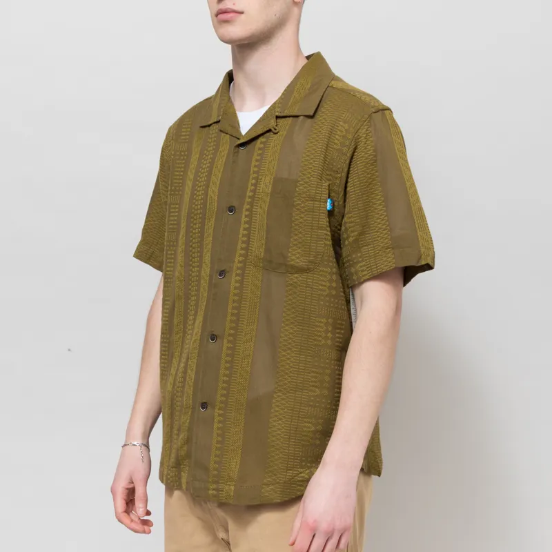 Kavu Castaway Shirt Kelp Dobby-1