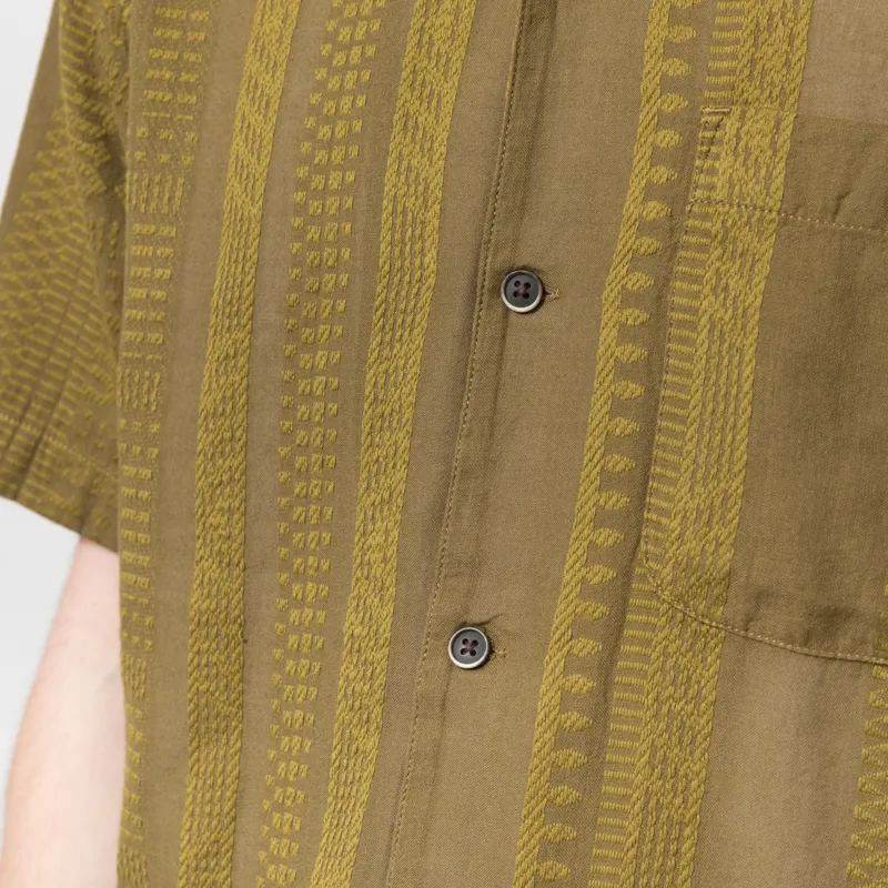 Kavu Castaway Shirt Kelp Dobby-4