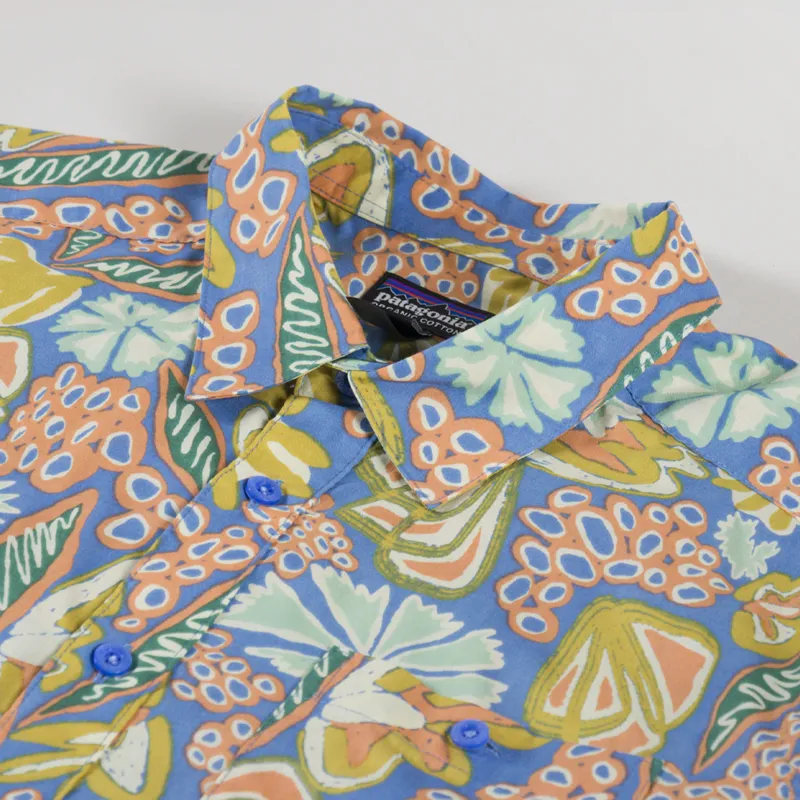 Patagonia Go To Shirt Flourish Abundant Blue-2
