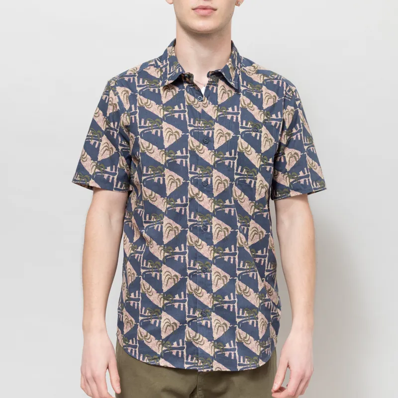 Patagonia Go To Shirt Jaguar Geo Dolomite Blue