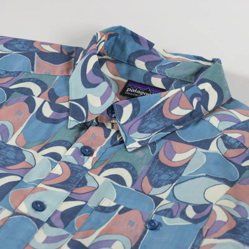 Patagonia Go To Shirt Swallowtail Geo Still Blue-2