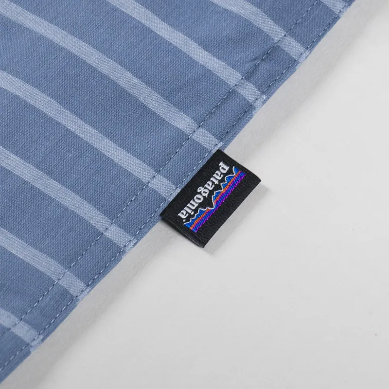 Patagonia Go To Shirt Boardwalk Stripe Utility Blue-6