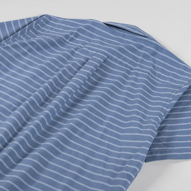 Patagonia Go To Shirt Boardwalk Stripe Utility Blue-3