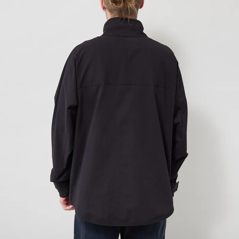 Kavu Full Zip Ripstop Throwshirt Black-2