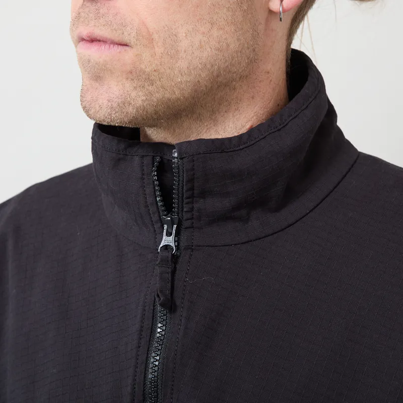 Kavu Full Zip Ripstop Throwshirt Black-3