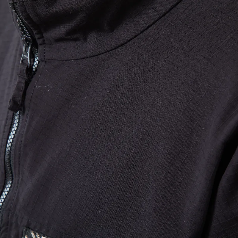 Kavu Full Zip Ripstop Throwshirt Black-7