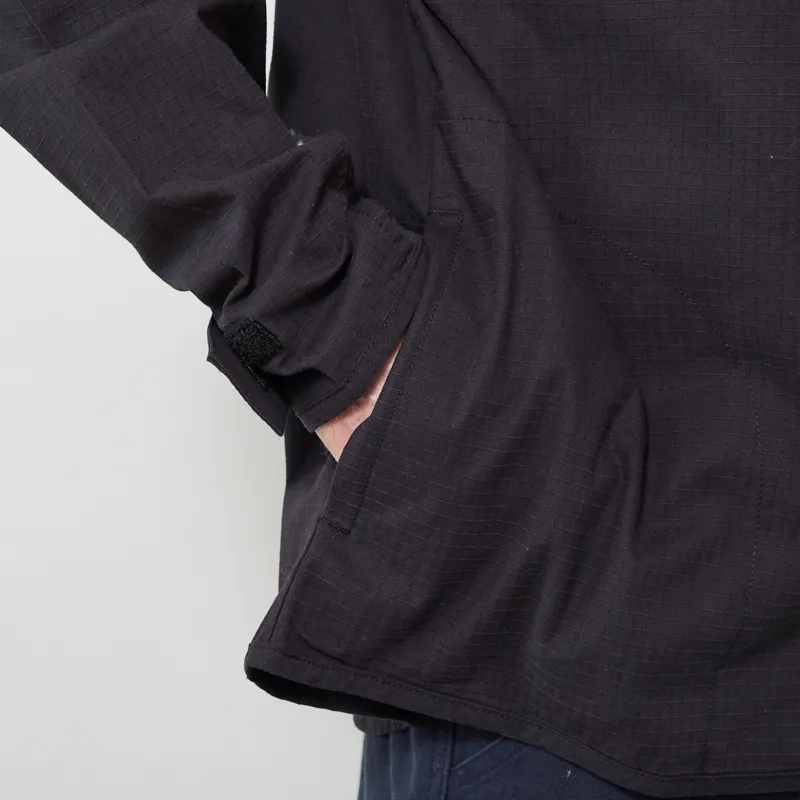 Kavu Full Zip Ripstop Throwshirt Black-8