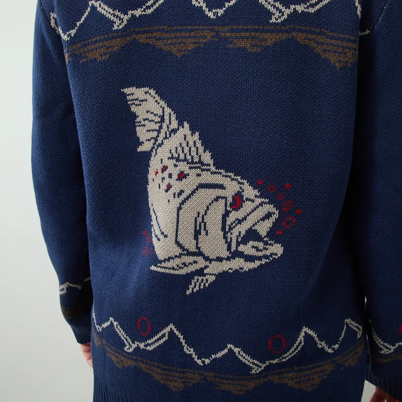 Kavu Jeffery Cardigan Navy-8