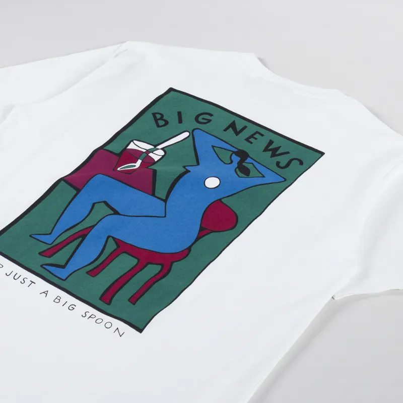 By Parra Big News T Shirt White-2