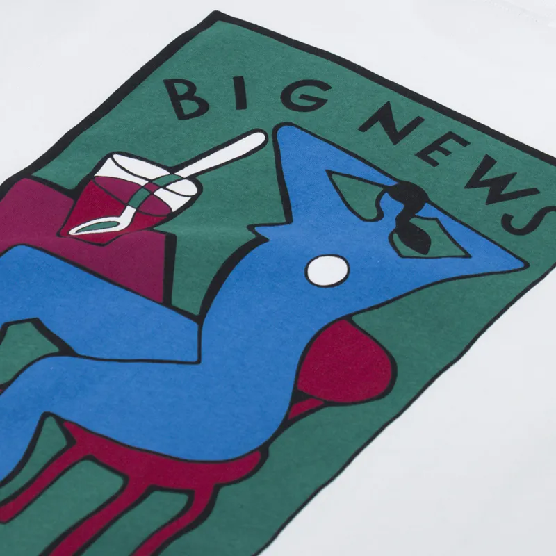 By Parra Big News T Shirt White-5
