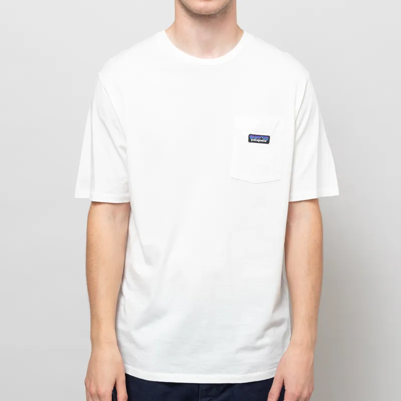 Patagonia Daily Pocket T Shirt Birch White