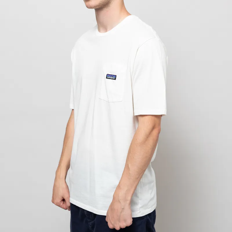 Patagonia Daily Pocket T Shirt Birch White-1