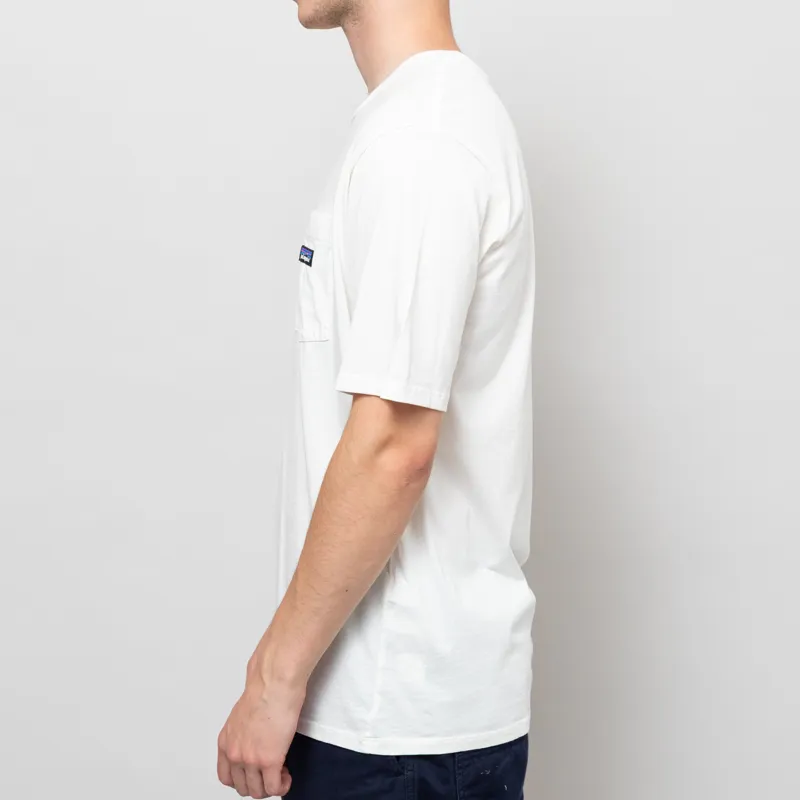 Patagonia Daily Pocket T Shirt Birch White-2