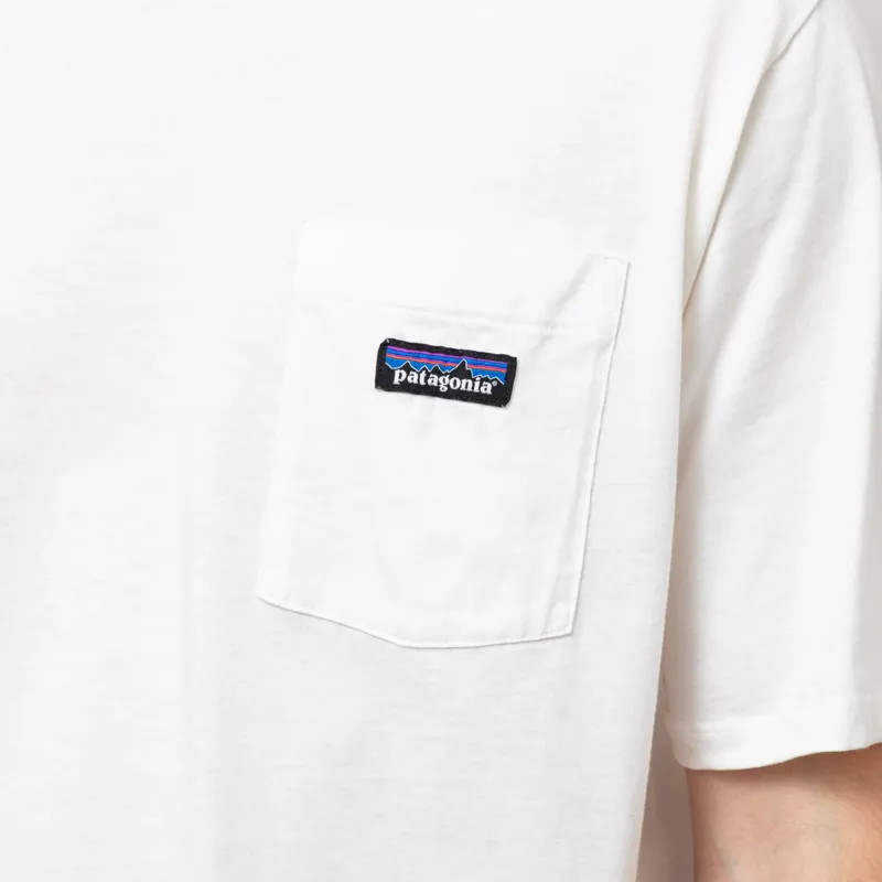 Patagonia Daily Pocket T Shirt Birch White-5