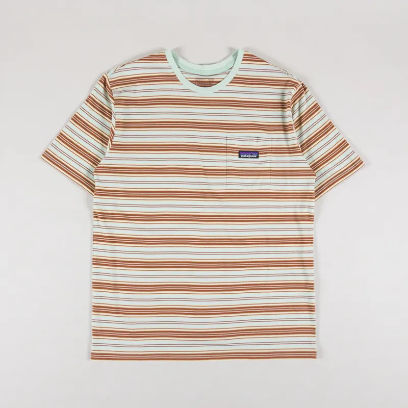 Patagonia Daily Pocket T Shirt Summer Camp Rinsed Green