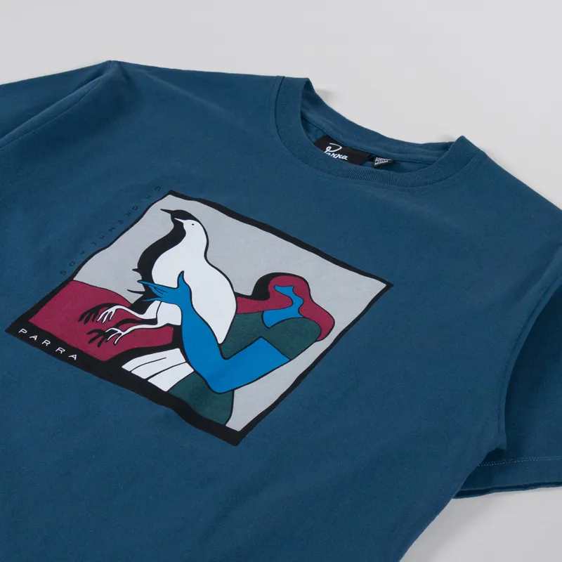 By Parra Look At It T Shirt Dark Blue-1