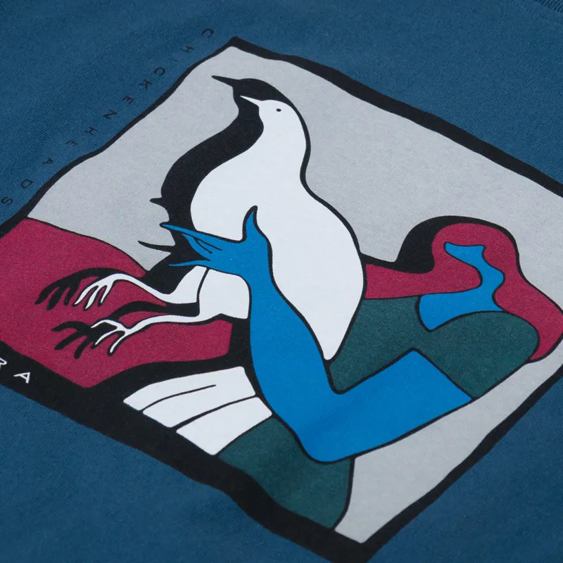 By Parra Look At It T Shirt Dark Blue-2