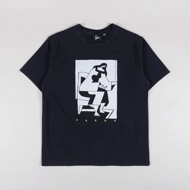 By Parra The Confession T Shirt Washed Black