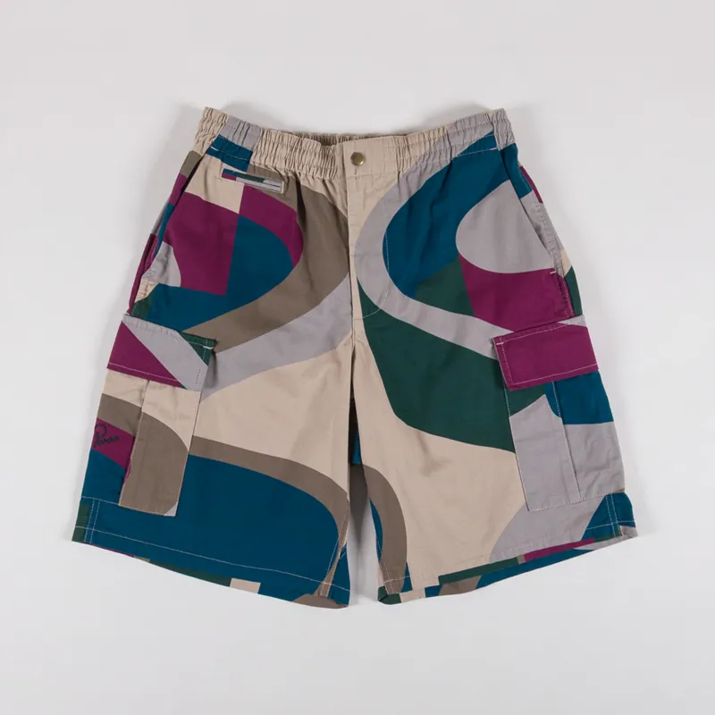 By Parra The Wall Camo Shorts Sand