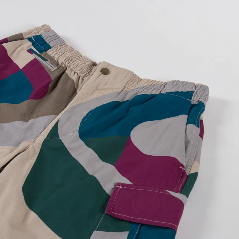 By Parra The Wall Camo Shorts Sand-2