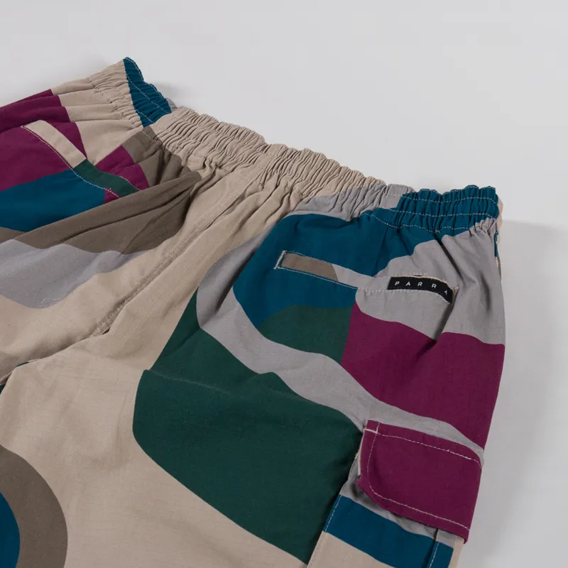By Parra The Wall Camo Shorts Sand-3