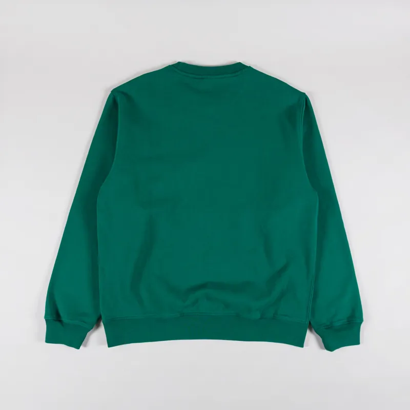 By Parra Repeat Pea Crewneck Sweatshirt Green-1