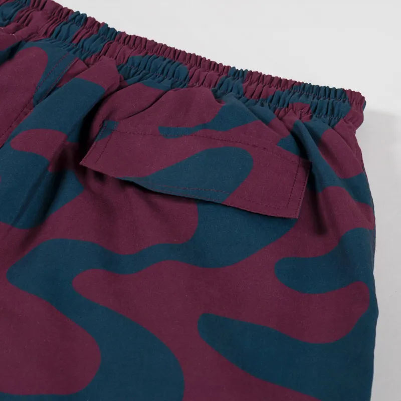 By Parra Splashed Swim Shorts Burgundy-4