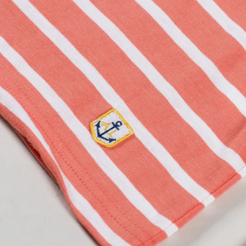 Armor Lux Mariniere Plozevet T Shirt Coral Milk-4