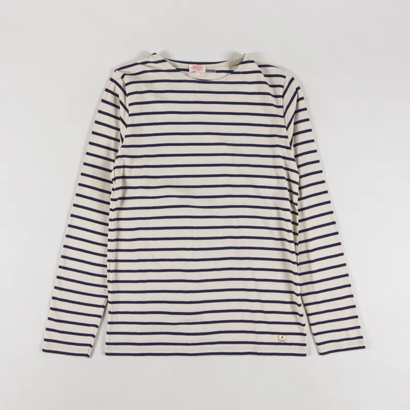 Armor Lux Mariniere Plozevet T Shirt Oyster Marine Deep