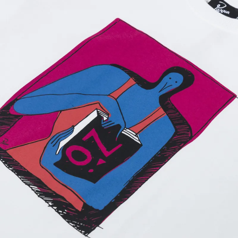 By Parra No Books T Shirt White-2