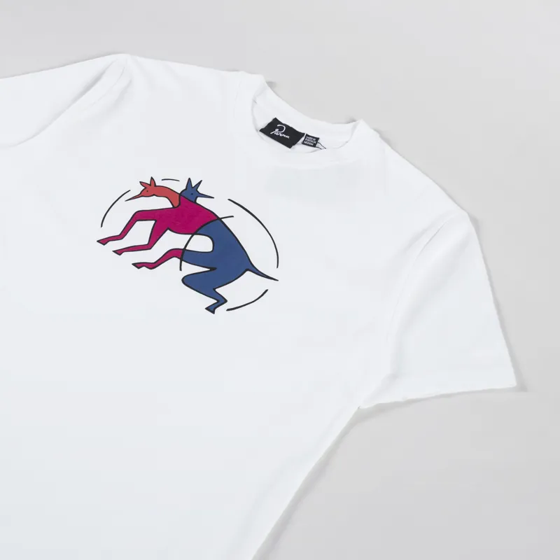 By Parra The Zoomies T Shirt White-1