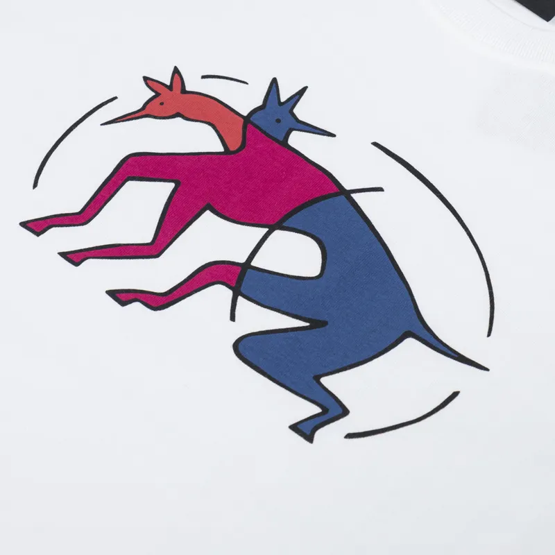 By Parra The Zoomies T Shirt White-2