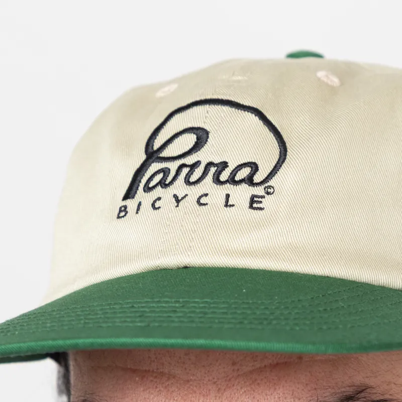 By Parra Bicycle Logo 6 Panel Hat Green-2