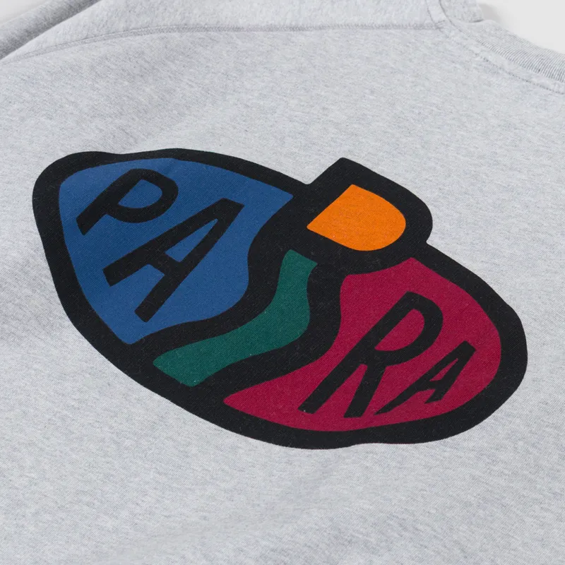 By Parra Legs Logo Crewneck Sweatshirt Heather Grey-4