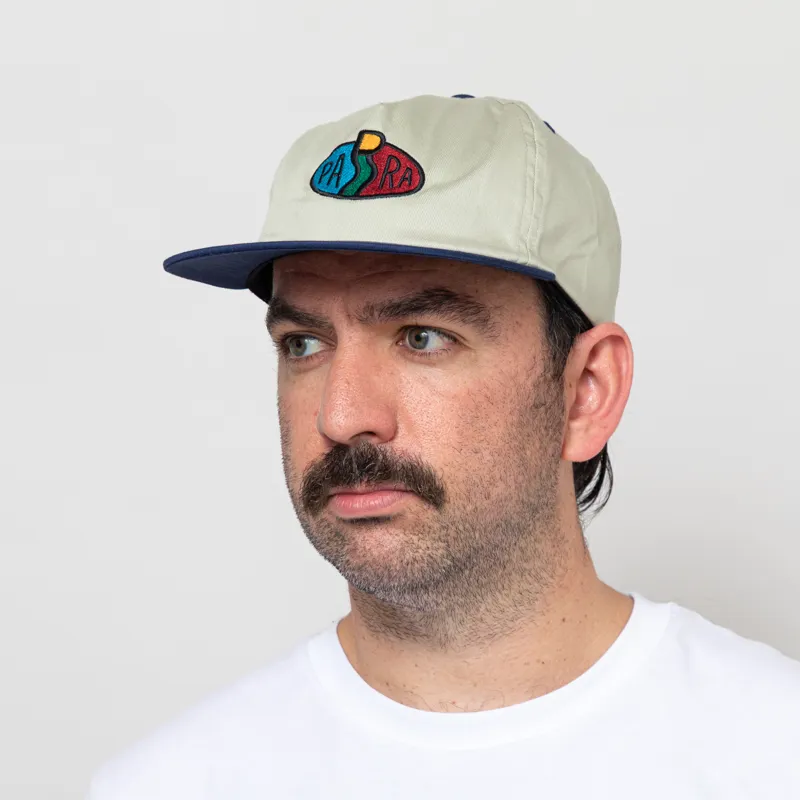 By Parra Legs Logo 5 Panel Hat Off White