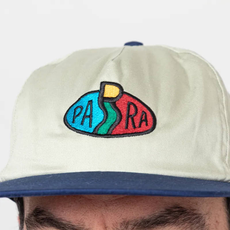 By Parra Legs Logo 5 Panel Hat Off White-3
