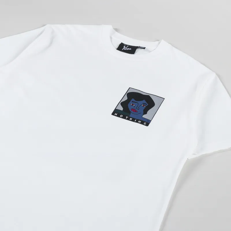By Parra Nothing Please T Shirt White-3