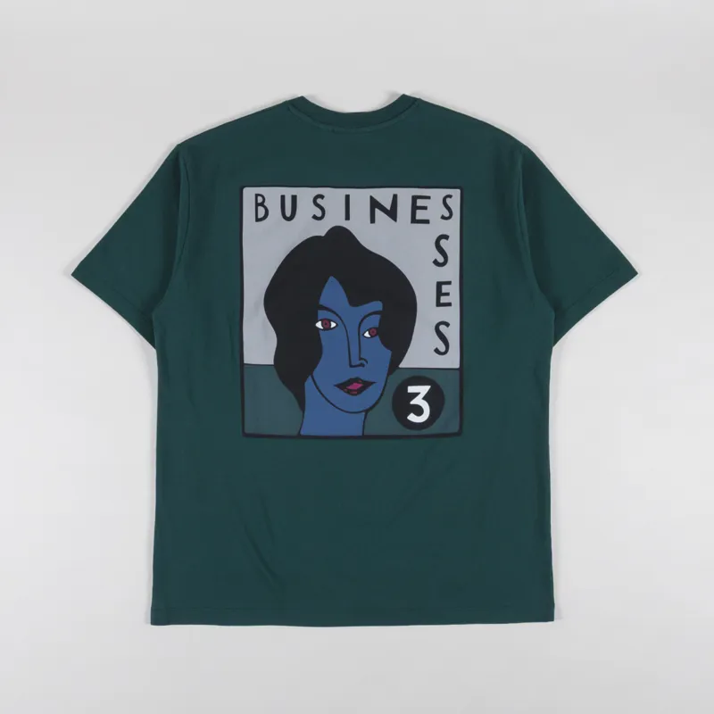 By Parra Nothing Please T Shirt Pine Green