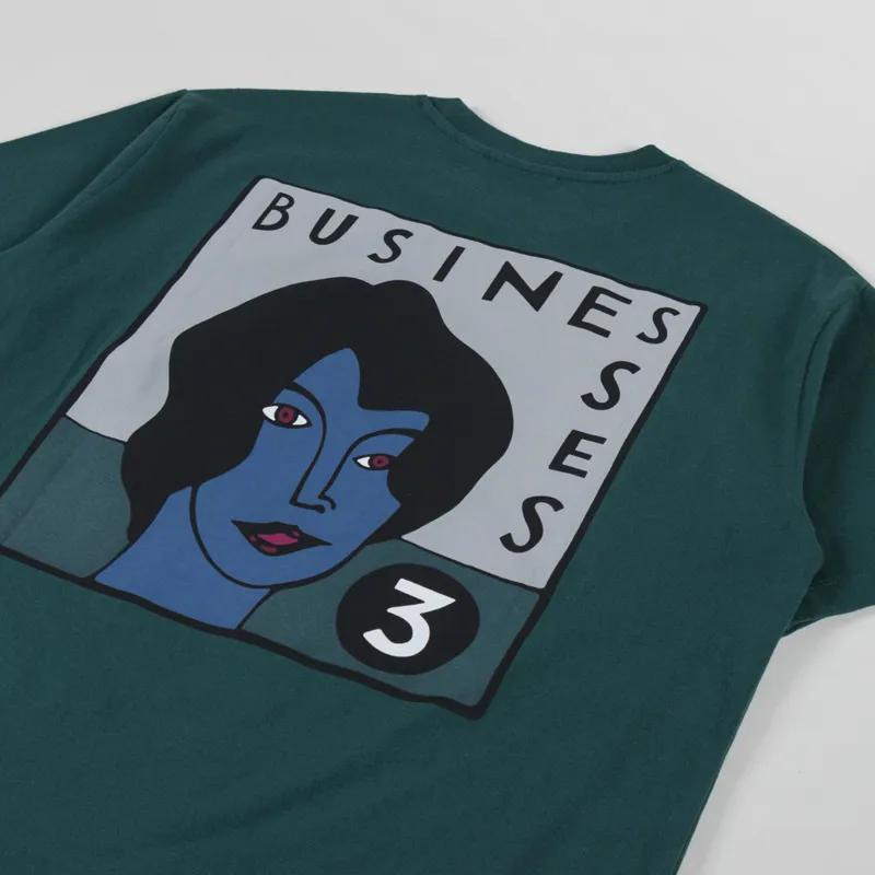 By Parra Nothing Please T Shirt Pine Green-2