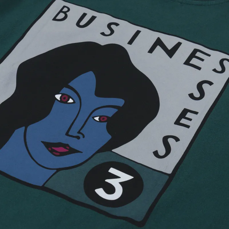 By Parra Nothing Please T Shirt Pine Green-4