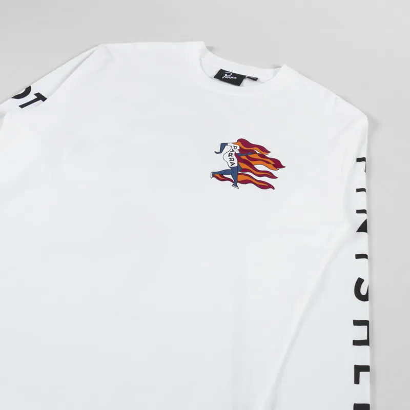 By Parra Not Finished Long Sleeve T Shirt White-3