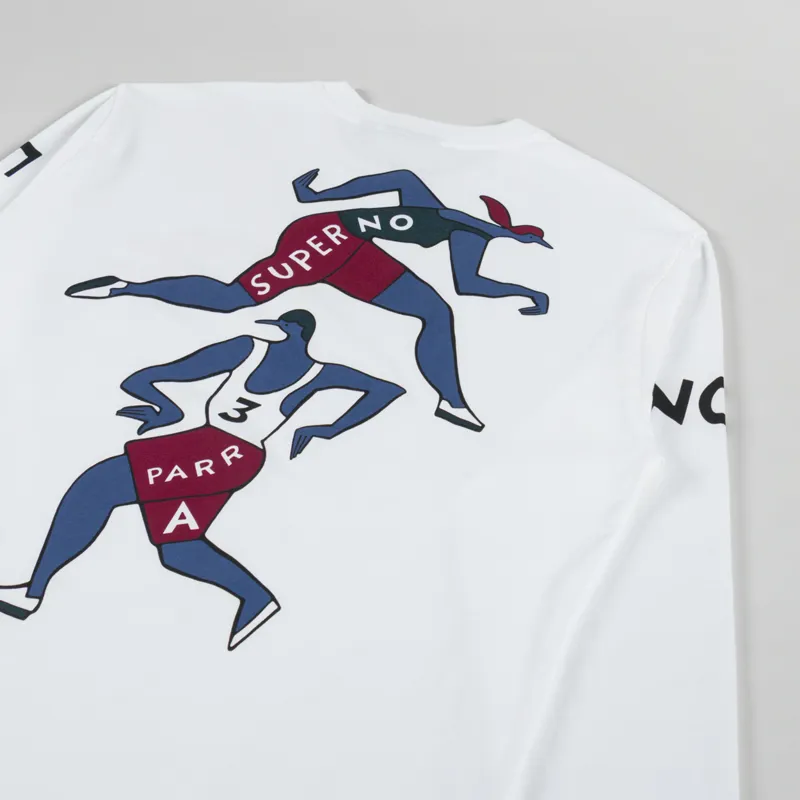 By Parra Not Finished Long Sleeve T Shirt White-2