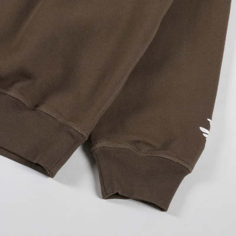 By Parra Weird Trad Logo Crewneck Sweatshirt Brown-6