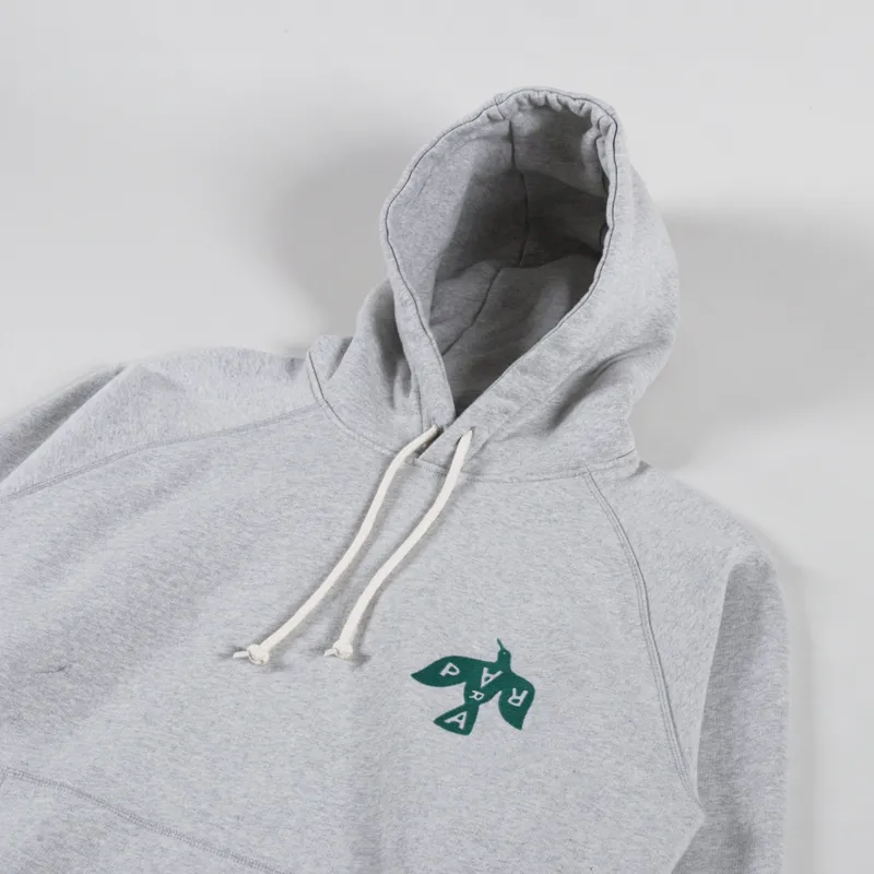 By Parra Crow Logo Hoodie Heather Grey-2