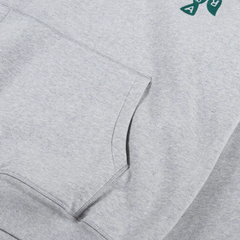 By Parra Crow Logo Hoodie Heather Grey-5