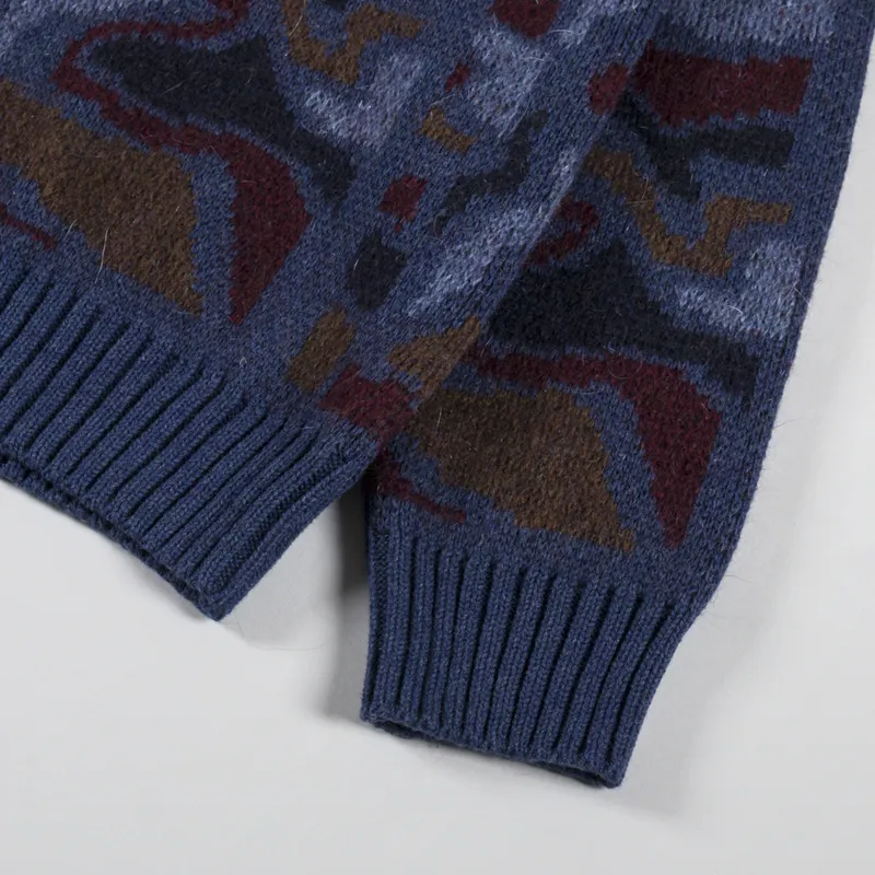 By Parra Repeat Ftp Booster Knitted Pullover Blue-6