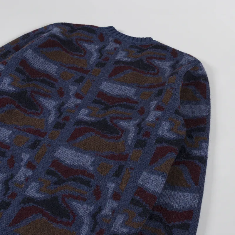 By Parra Repeat Ftp Booster Knitted Pullover Blue-3